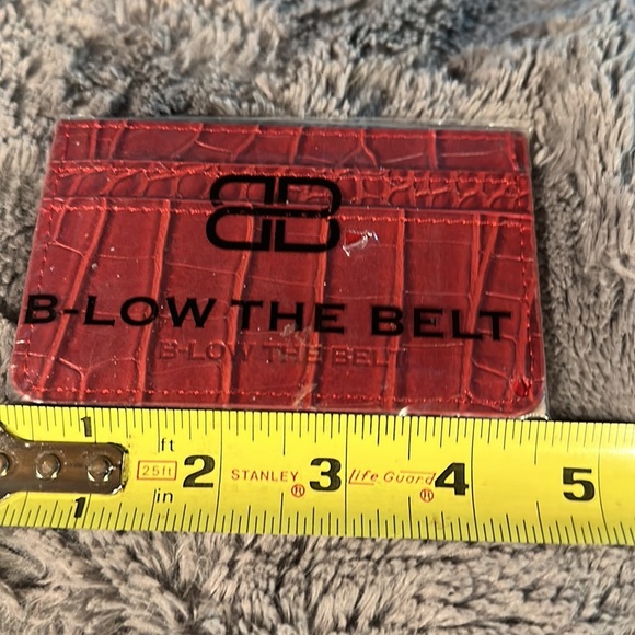 B-Low the Belt Red Croc Print Card Holder - Picture 3 of 4